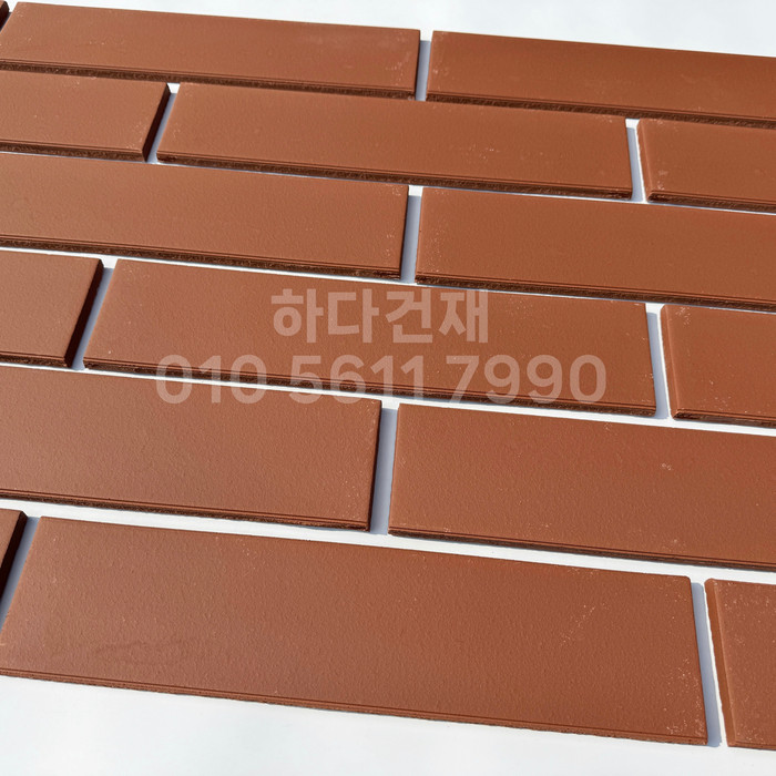 테라코타타일 점토타일 점보하프 레드 390x90x12T / 하다건재