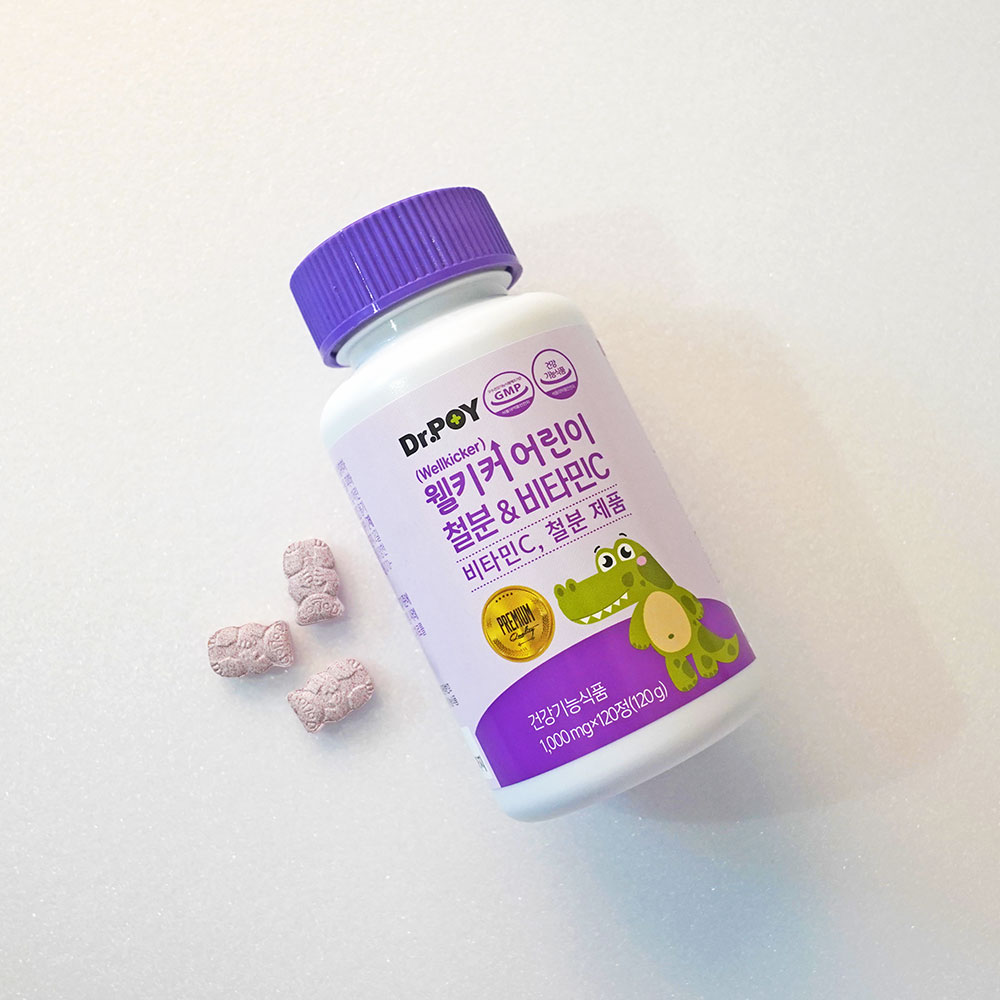 웰키커 어린이 철분&비타민C 1000mg x 120정, 3개 상세 이미지 3