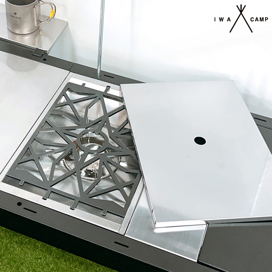 아이와캠프 스노우피크 플랫버너 호환 오덕 그릴 IGT 원버너 플레이트 받침대