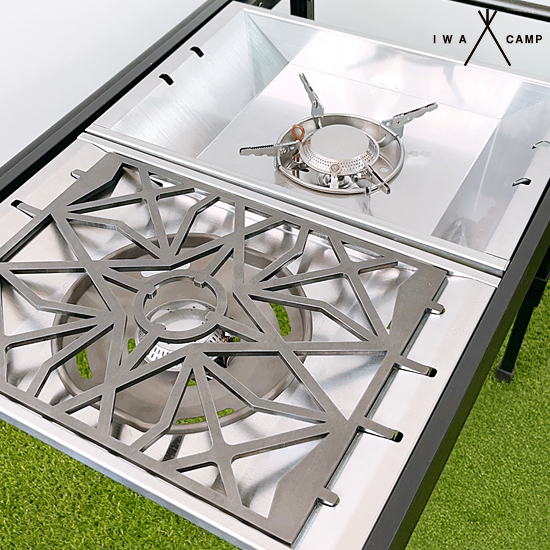 아이와캠프 스노우피크 플랫버너 호환 오덕 그릴 IGT 원버너 플레이트 받침대