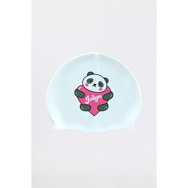 졸린 실리콘 수모 수영모자 판다 러브 Jolyn Silicone Swim Cap - Panda Luv - 상품 이미지