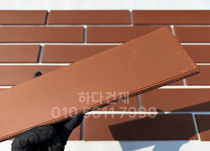 테라코타타일 점토타일 점보하프 레드 390x90x12T / 하다건재