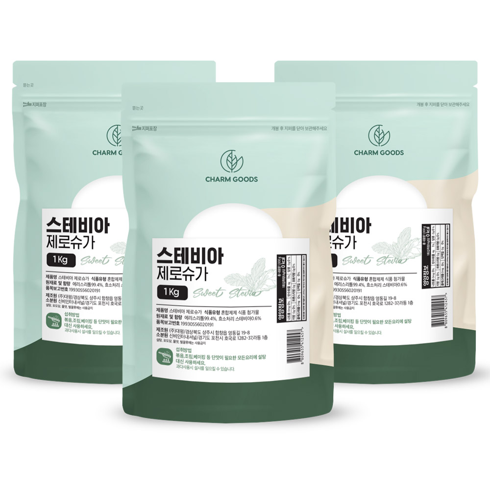 설탕 대체재 스테비아 제로슈가 1kg 3개 - 상품 이미지