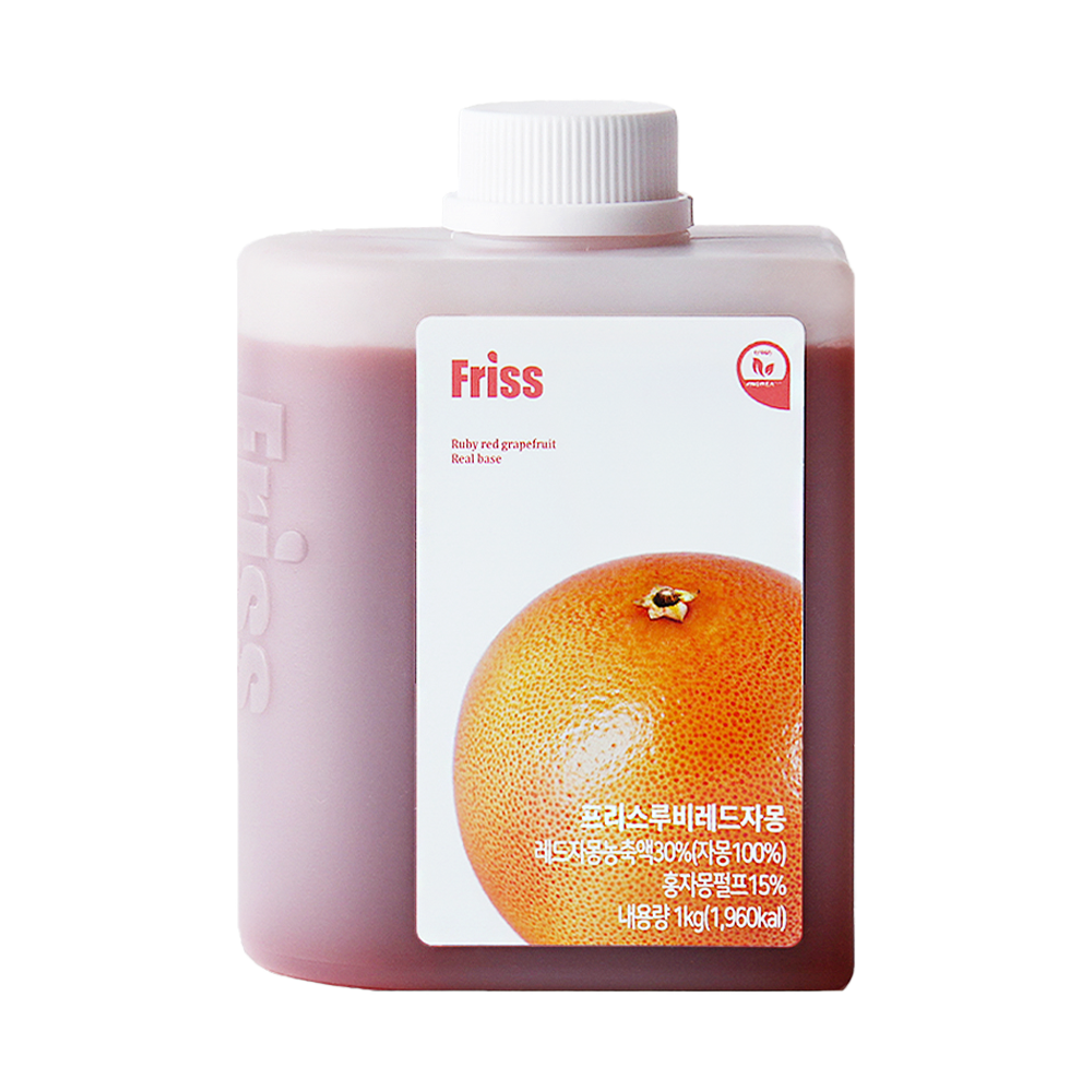 프리스 루비레드 자몽 농축액 1kg 자몽베이스 자몽에이드 - 상품 이미지