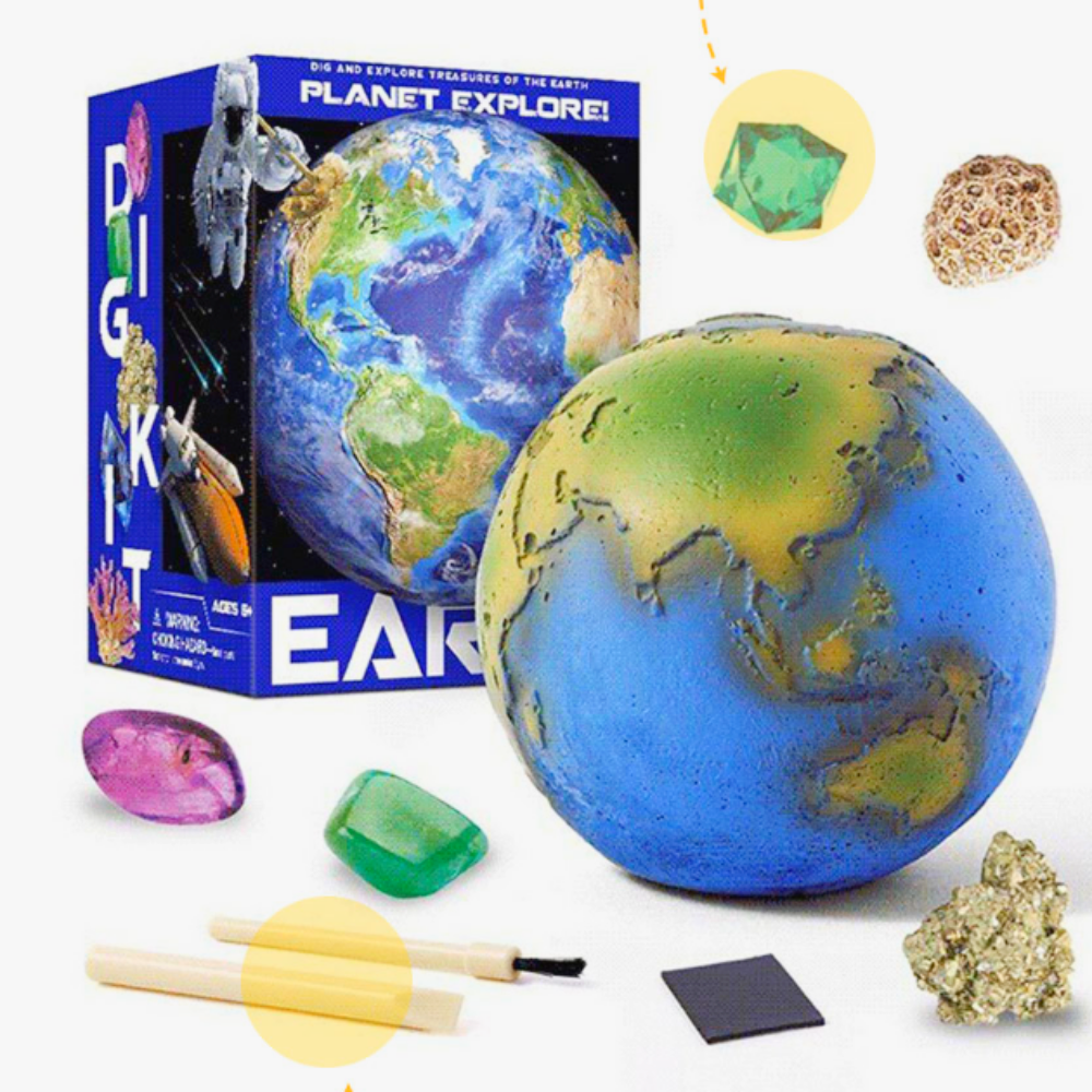 갤럭시우주행성발굴키트 1개랜덤 과학교재 유치원초등 보석발굴