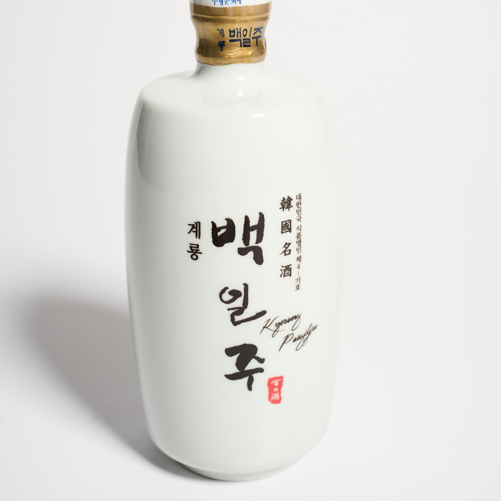 계룡백일주 백화명주 40도 400ml 청와대선정 선물세트 이성우명인 (케이스 포함) - 상세 이미지 2