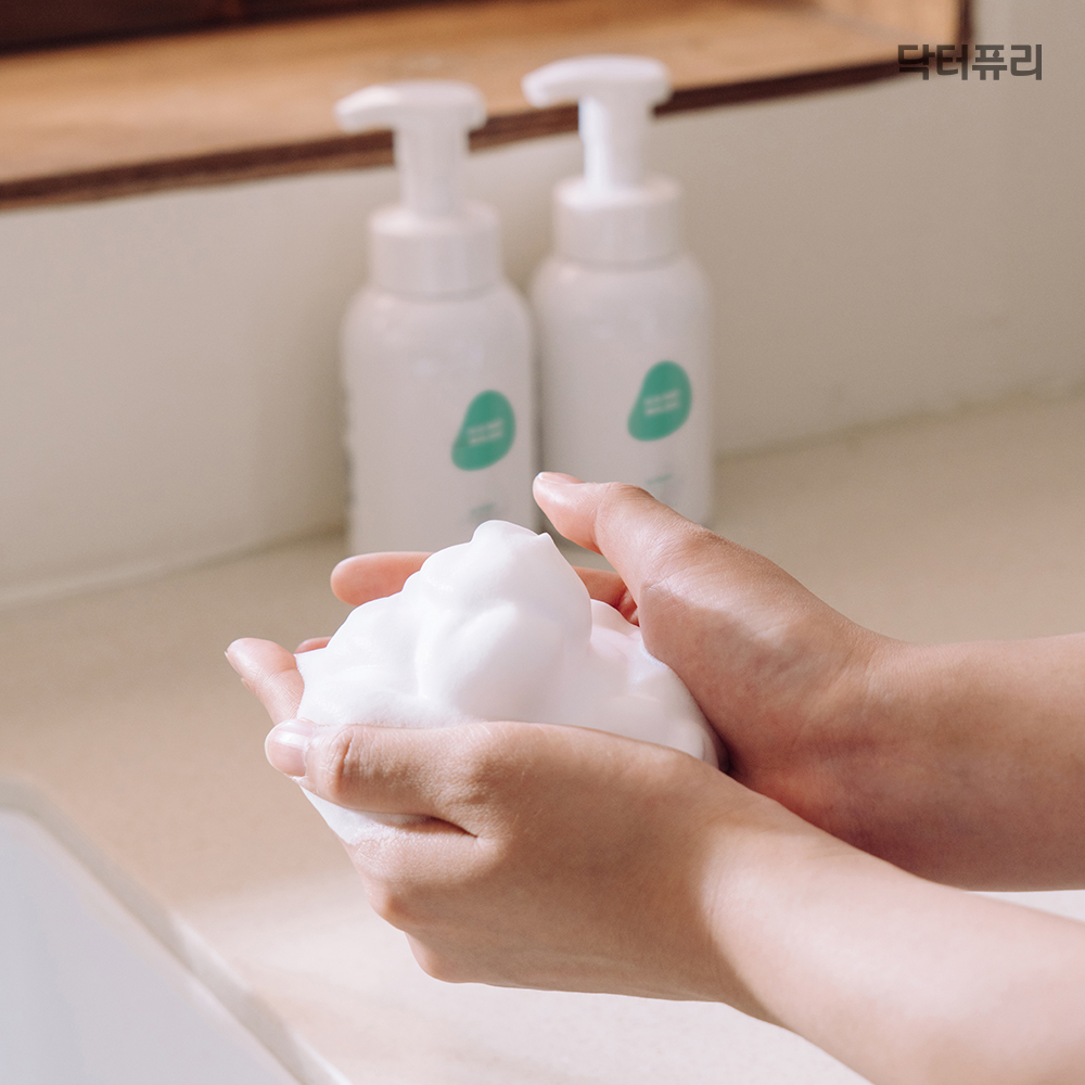닥터퓨리 핸드워시 단품 파우더향 300ml 리필 250ml - 상세 이미지 2