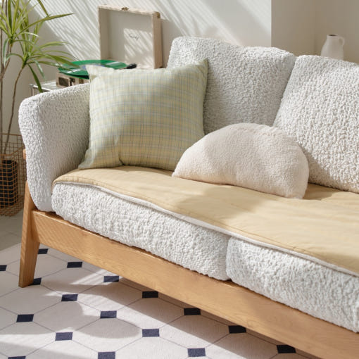 올핏 고탄력 만능 스판 분리형 쇼파커버 아몬드체크