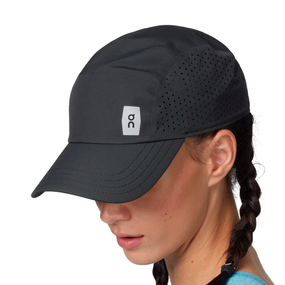 온러닝 러닝 모자 LightWeight Cap 블랙 - 상세 이미지 3