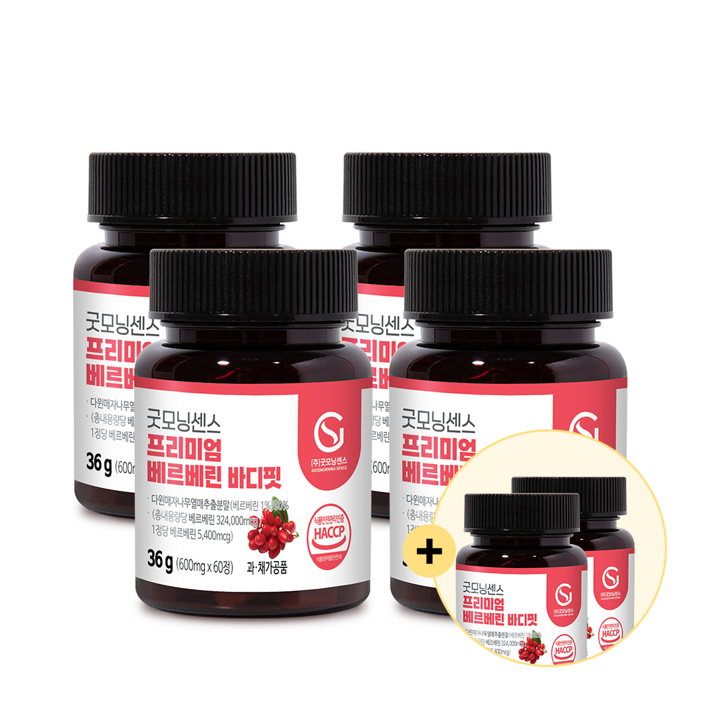 베르베린 바나바잎 함유 식후 관리 탄수화물 케어 1정기준 540mg 60정, 6개 - 상품 이미지