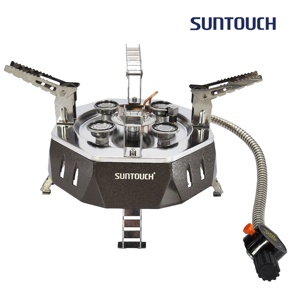 [알림받기 추가할인] 썬터치 통주물바디 고화력 캠핑버너 4&5구 강염버너 그리들버너 다이캐스팅 대형팔각 ST-DB8F
