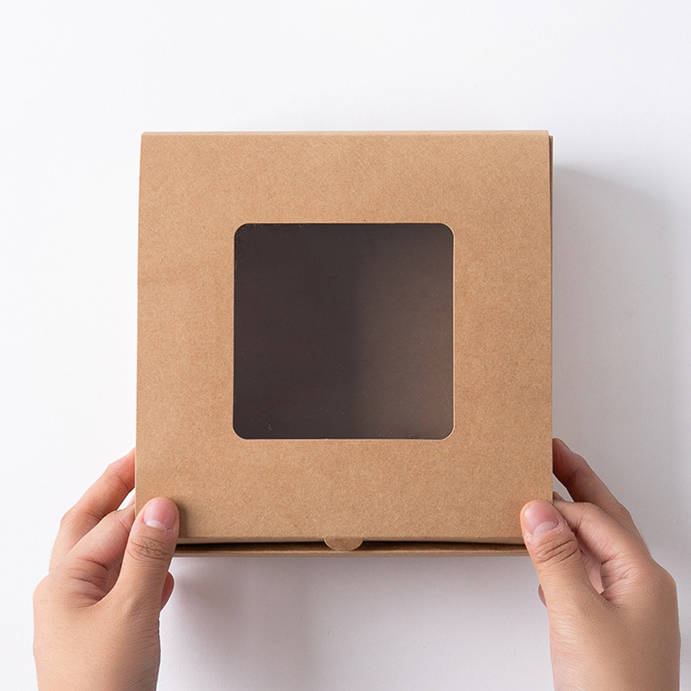 W0 투명창박스 정사각 S01 타입1 블랙 6.5x6.5x3 디자인 미니 상자 선물케이스 - 상세 이미지 4