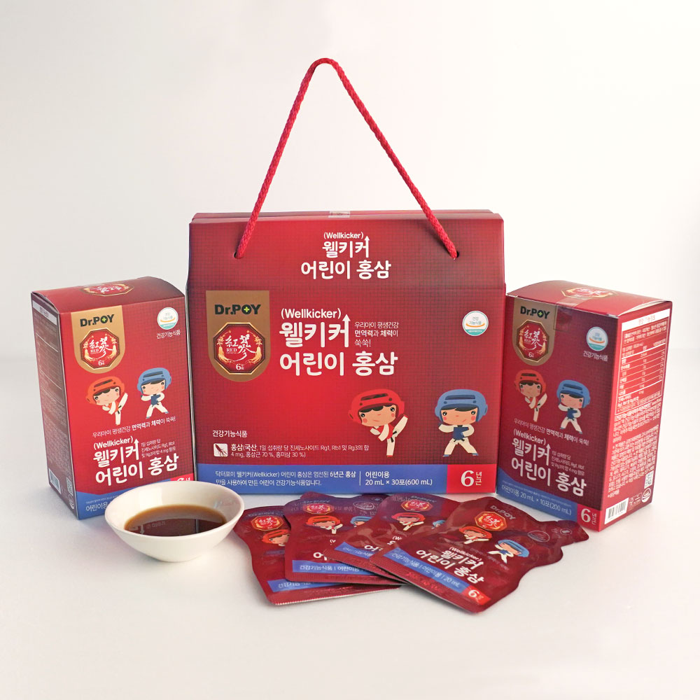 (2개월분) 닥터포이 웰키커 어린이 홍삼 두돌 아기 아이 유아 키즈 홍삼정 30포, 2개 - 상세 이미지 3