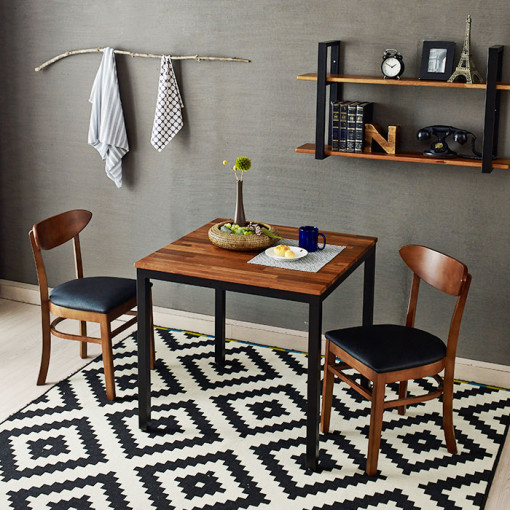 원트리 멀바우 원목 2인 식탁세트