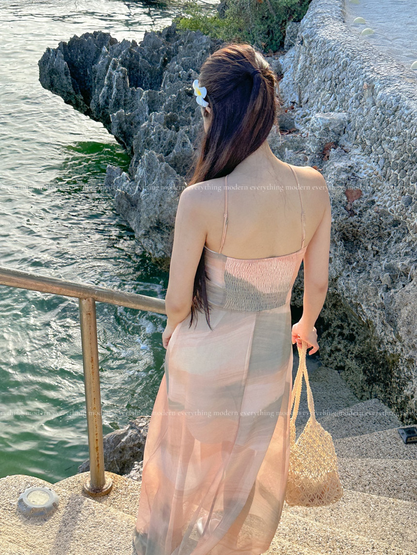 ✨휴양지룩✨M-L 샤인 휴양지 비치 롱 원피스 상세 이미지 17