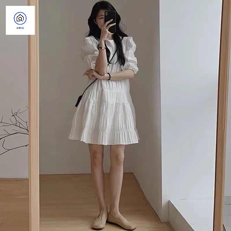 돌 여름 화이트원피스 흰색원피스 - 상세 이미지 4