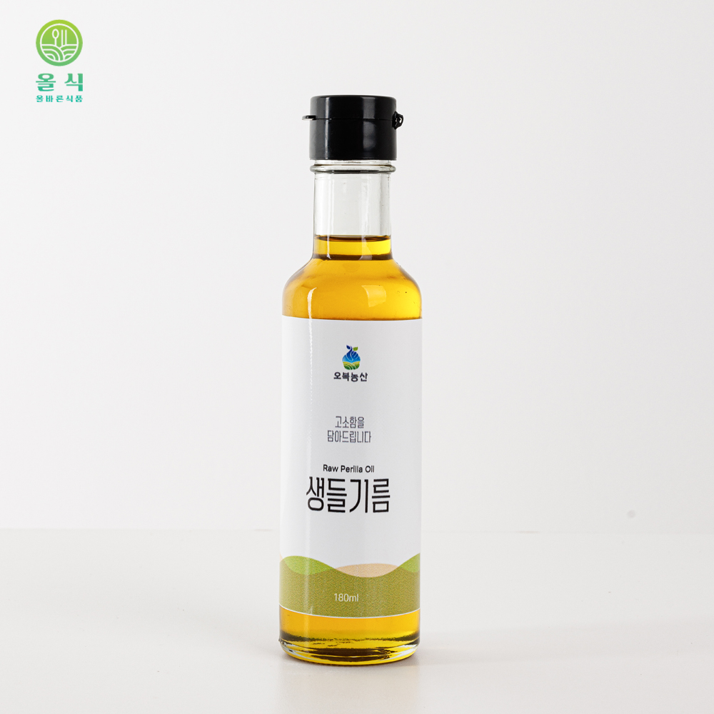 [당일착유] 고창 오복농산 냉압착 국산 참기름 들기름 생들기름 180ml (신선도 보장) 이미지 2