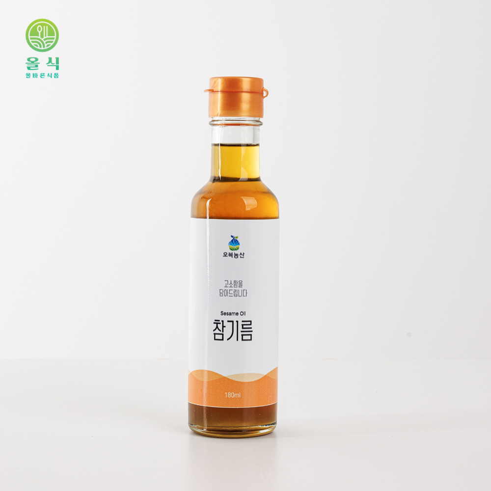 오복농산 국내산 저온압착 전통기름 3종 참기름 들기름 생들기름 180ml 250ml 이미지 7