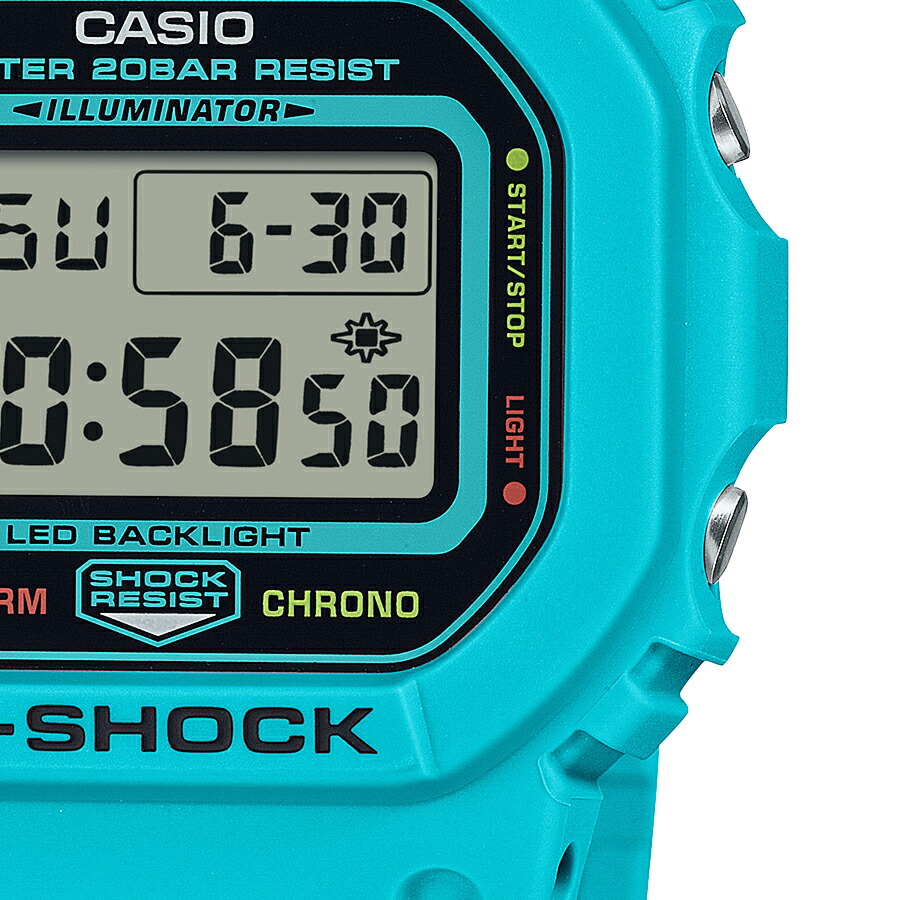 카시오 CASIO 지샥 에너지팩 블루 DW-5600EP-2JF 캐주얼 손목시계 - 상세 이미지 4