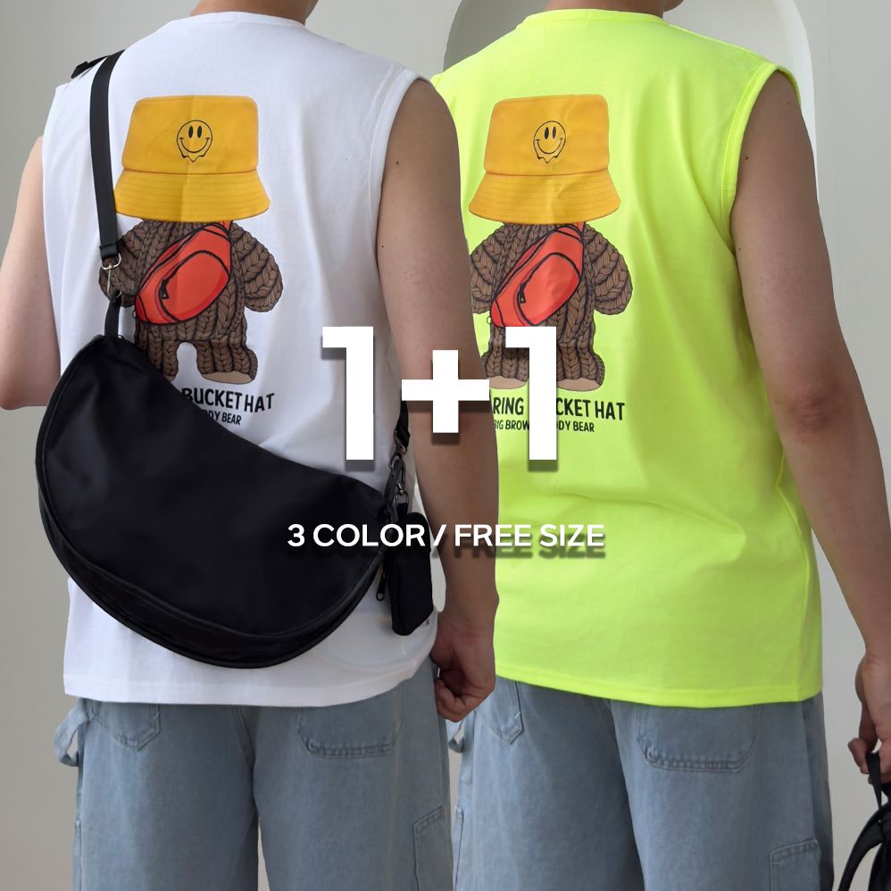 1+1 남성나시티 오버핏나시 남성민소매 - 상세 이미지 3