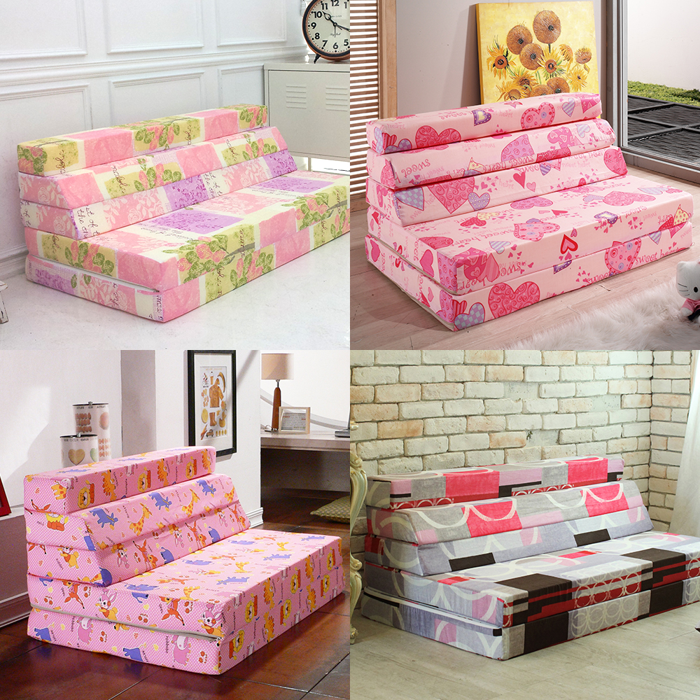 서광퍼니처 편안존 5단 접이식 침대 바닥 토퍼 매트리스 소파베드 9cm S