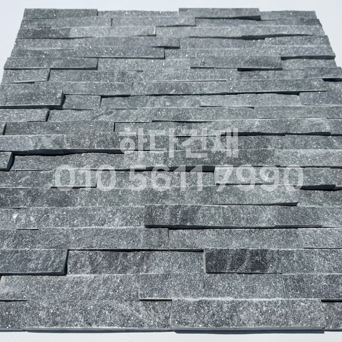 마블금강석 500x100x20T 블랙 / 하다건재 천연석