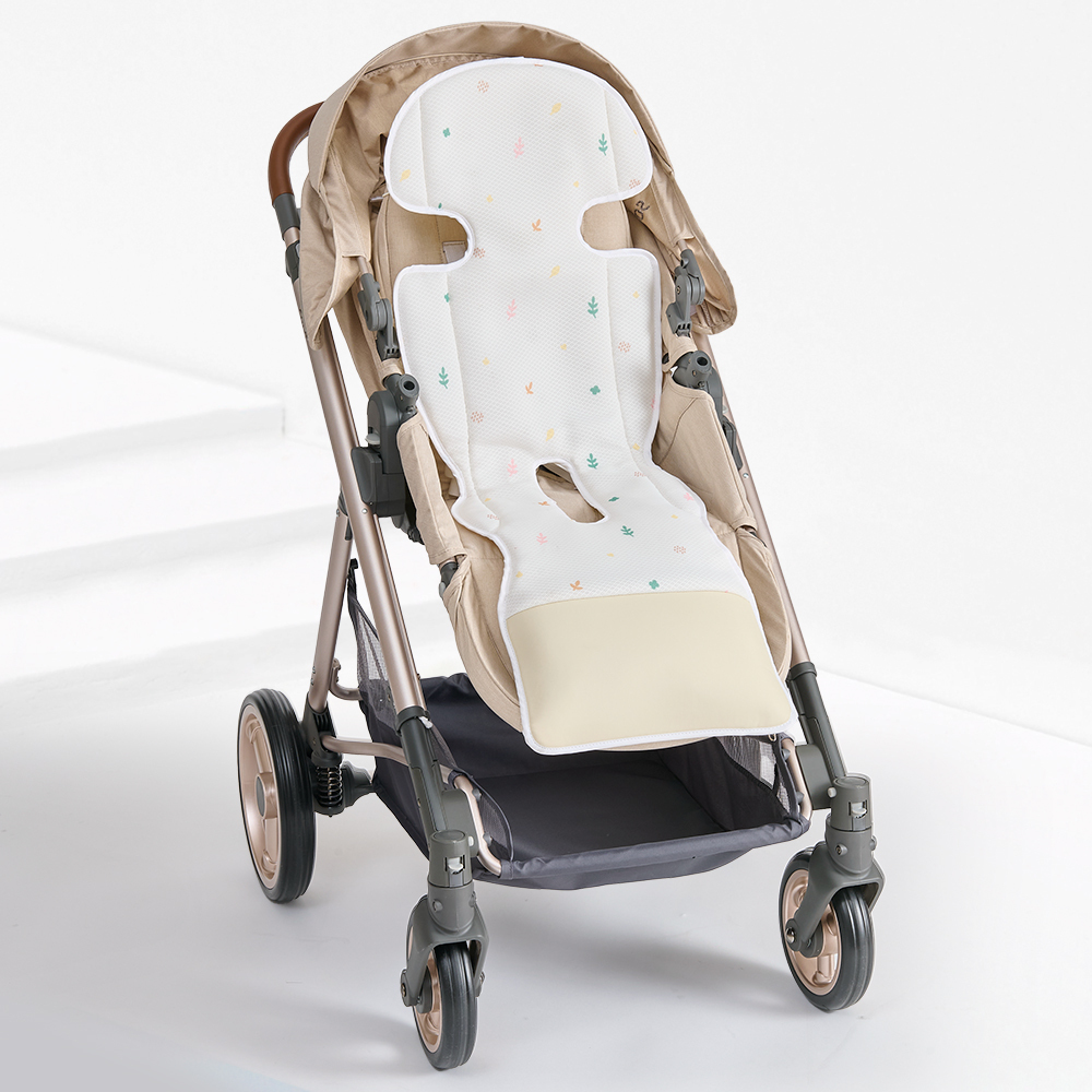 퍼기 더블 모터 여름 유모차 쿨링 통풍 신생아 쿨시트 카시트 겸용 라이너 아이보리