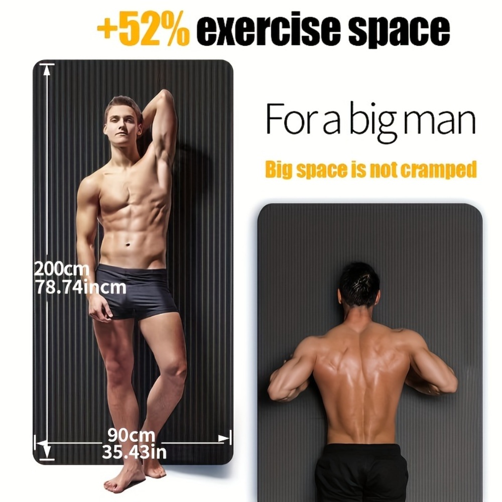 두꺼운요가매트 푹신한 요가매트 대형 2인요가 홈트용품 - 상세 이미지 2