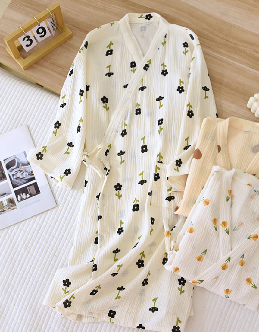 여성/남성 순면 골프 샤워 가운 홈 웨어 로브가운 유카타