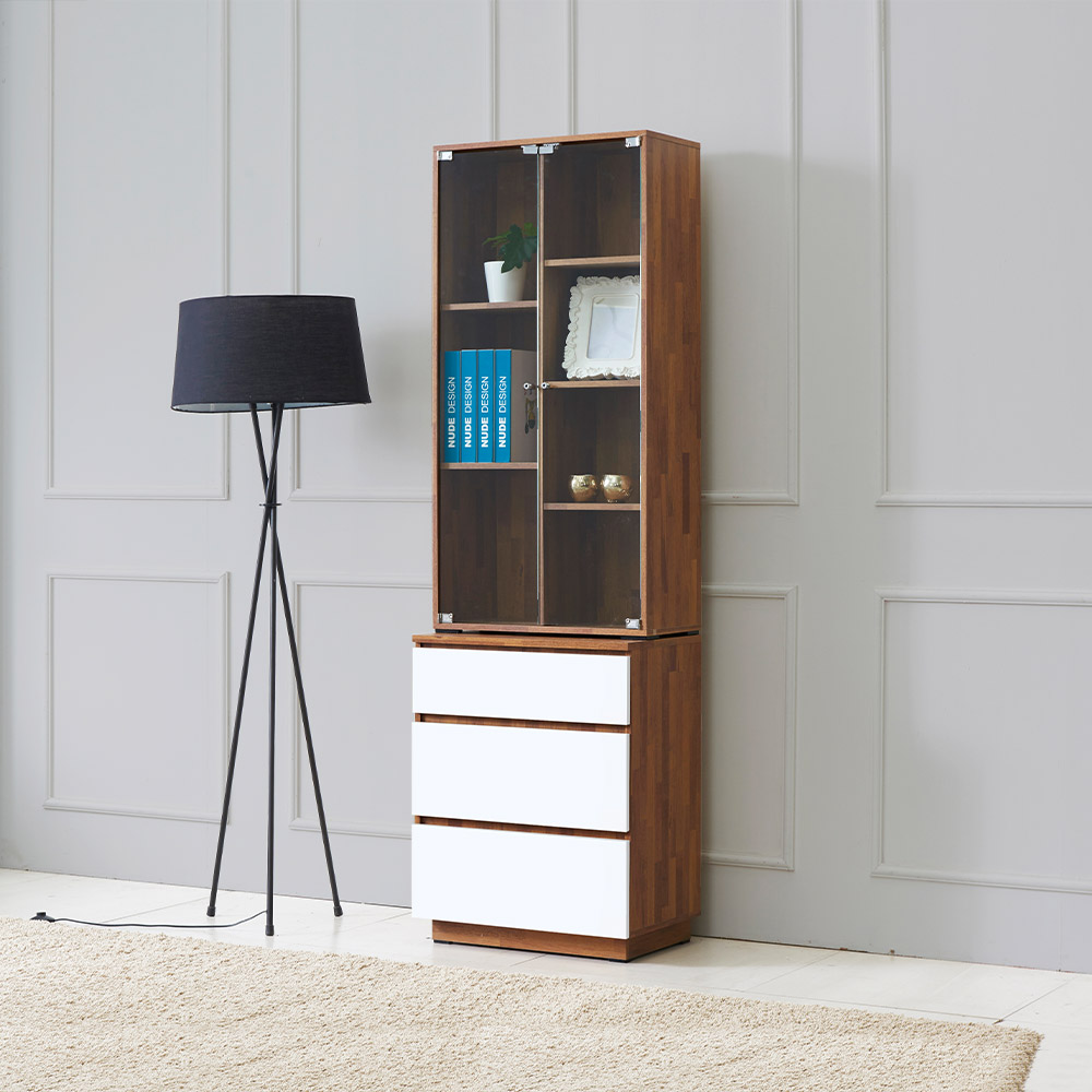 동서가구 모르 600 3단 유리 장식장 DF918494