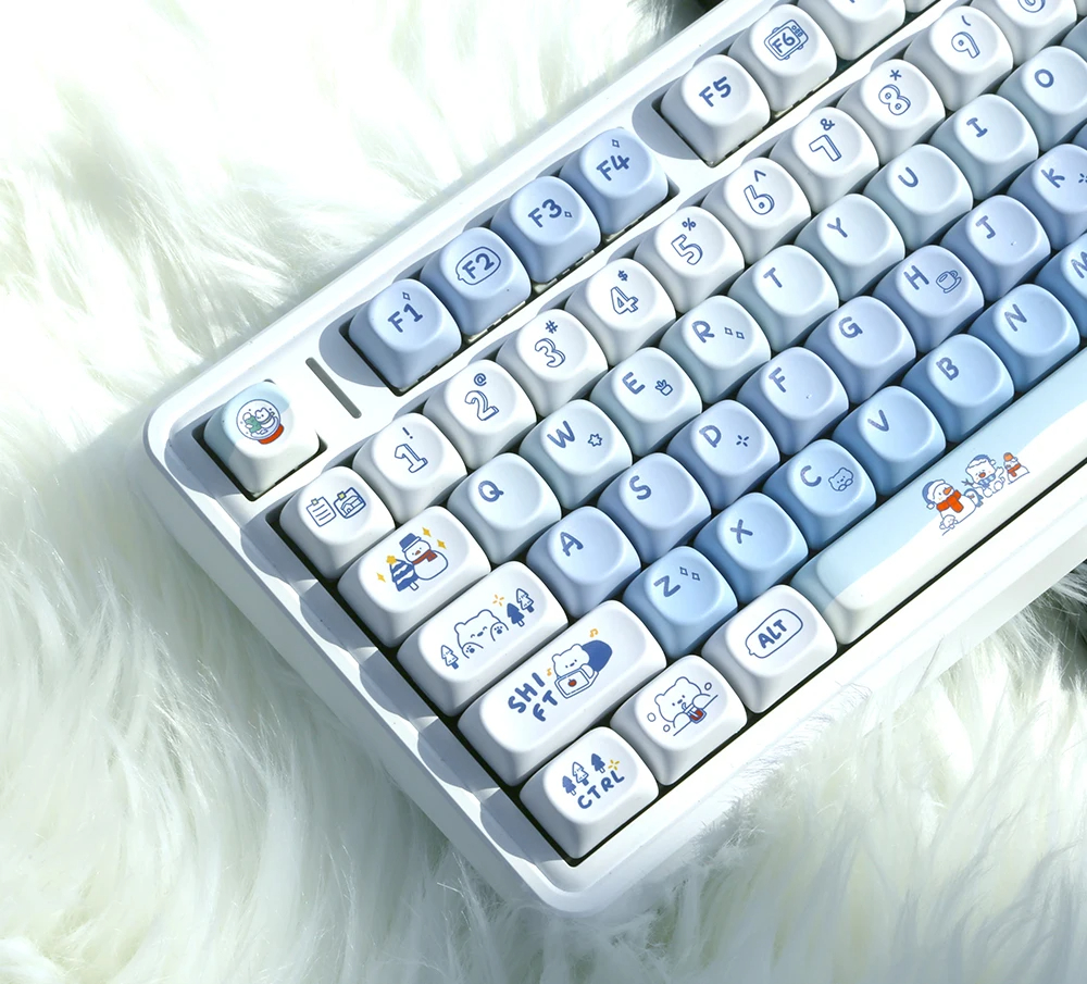 ZUOYA MOA 프로파일 PBT 기계식 키보드 키캡 게임용 맞춤형 GMK67 87 키캡 - 상세 이미지 5
