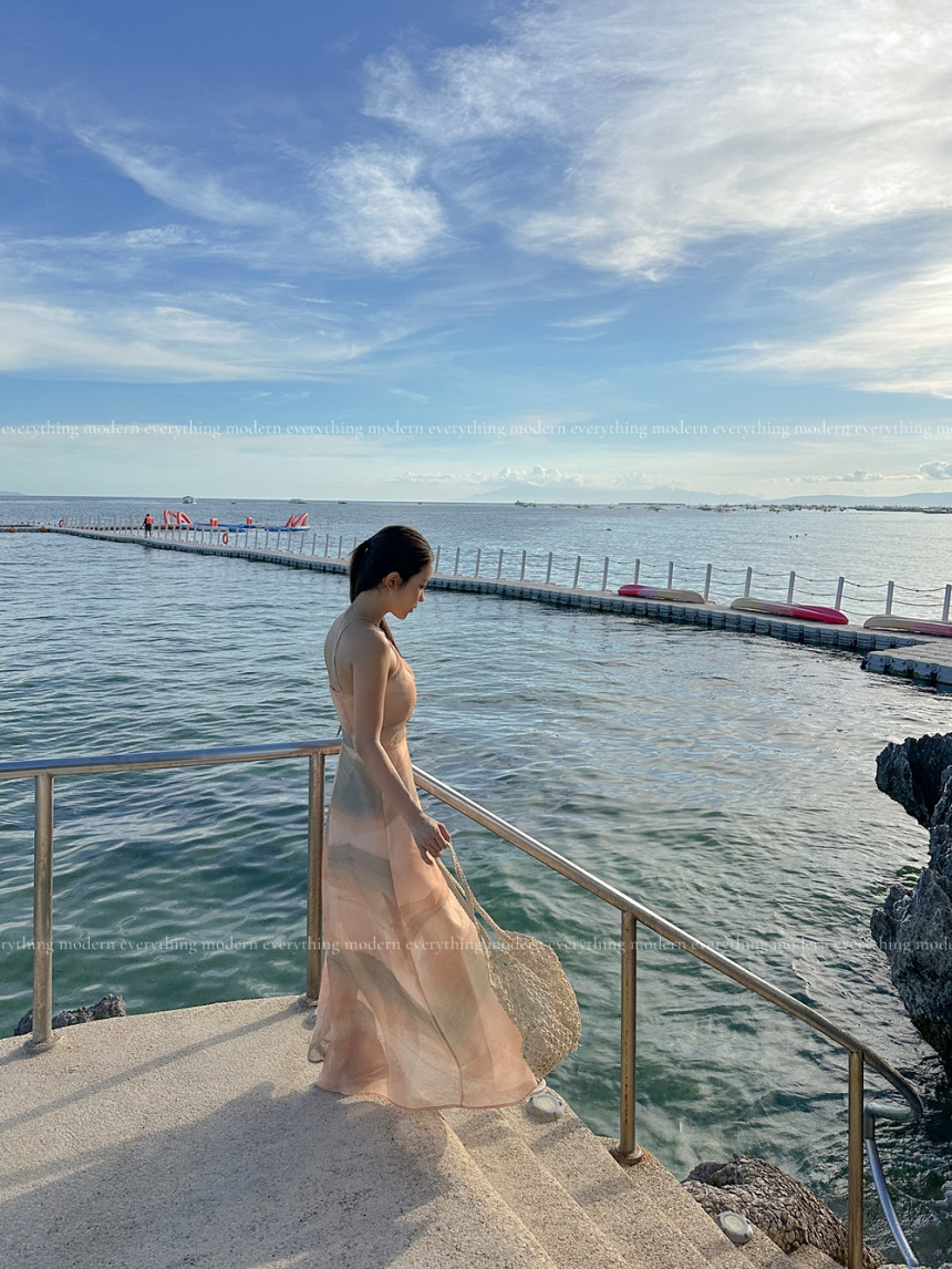 ✨휴양지룩✨M-L 샤인 휴양지 비치 롱 원피스 상세 이미지 15