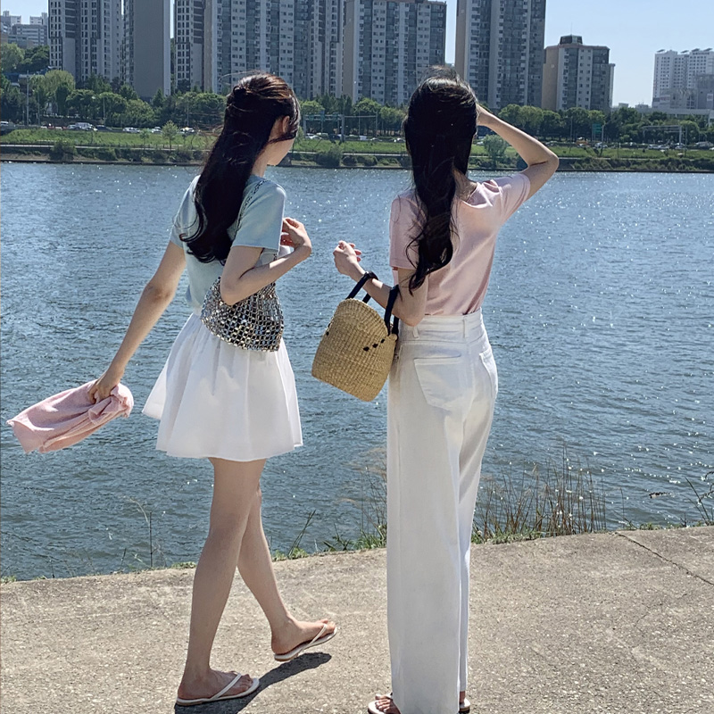 리젠 밴딩 미니 플레어 숏팬츠 ps4828 - 상세 이미지 3