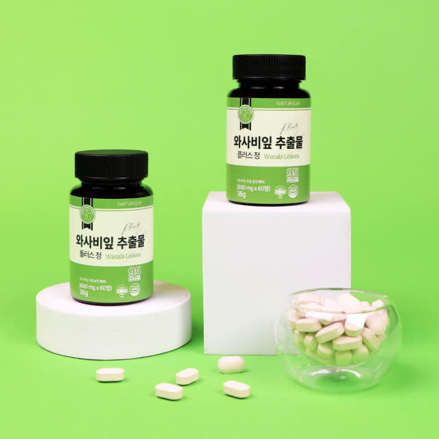 와사비 잎 추출물 플러스 국내산 95% HACCP 이소비텍신 60정, 1개