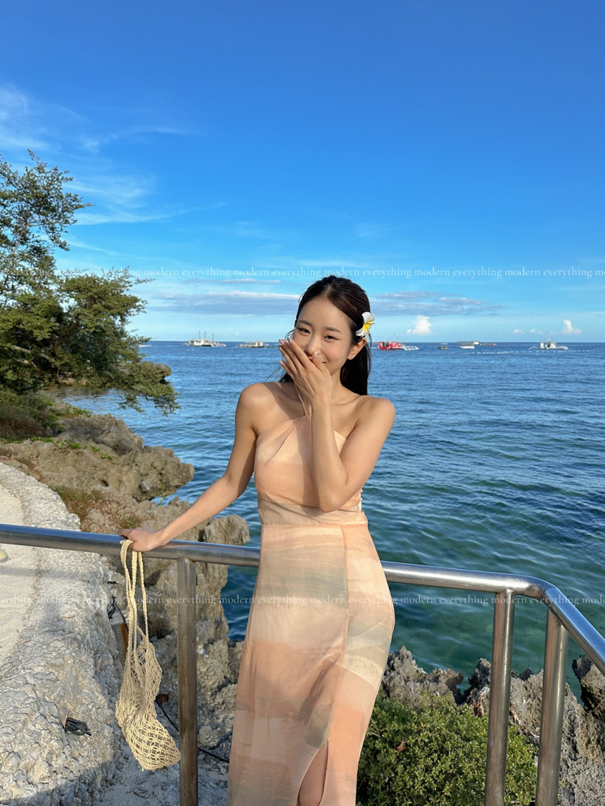 ✨휴양지룩✨M-L 샤인 휴양지 비치 롱 원피스 상세 이미지 13