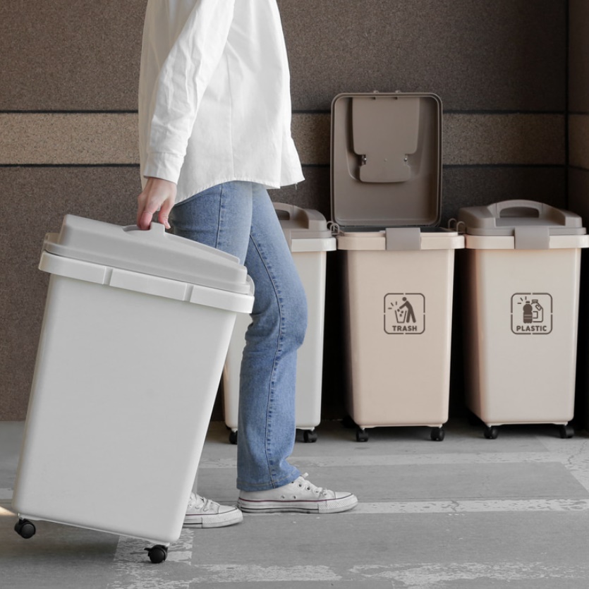 업소용 재활용 가정용분리수거함 쓰레기 대용량분리수거함 4세트