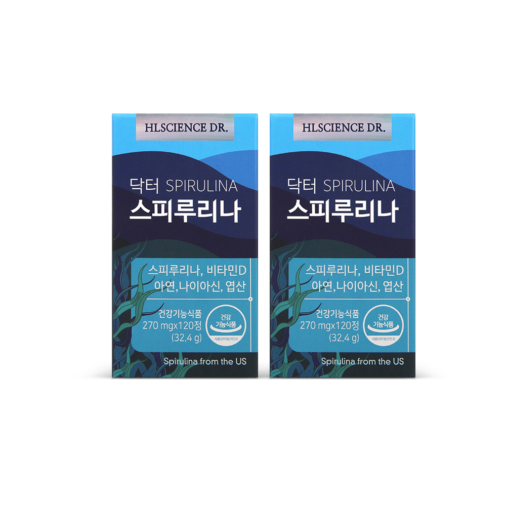 하와이안 닥터 스피루리나 270mg 120정, 2개 - 메인 이미지