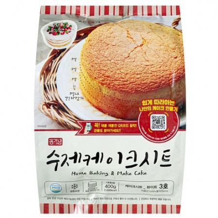 장가네제과 수제 화이트 케이크시트 3호 400g : 다라상회
