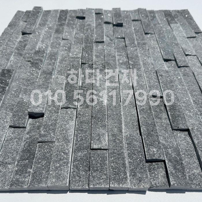 마블금강석 500x100x20T 블랙 / 하다건재 천연석