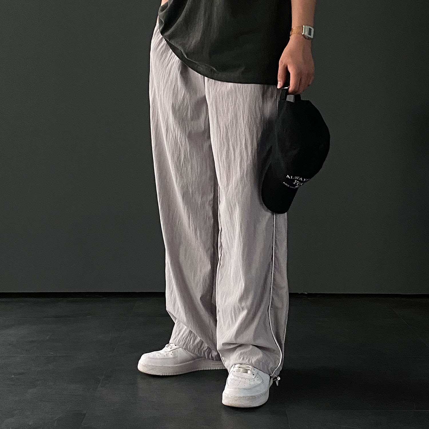 남자와이드팬츠 남자나일론팬츠 - 상세 이미지 5