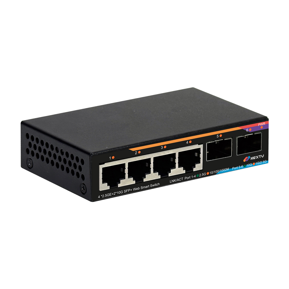 스재미 4포트 2.5G + 10G 2SFP 멀티기가 웹스마트 스위치 허브 - 상세 이미지 3