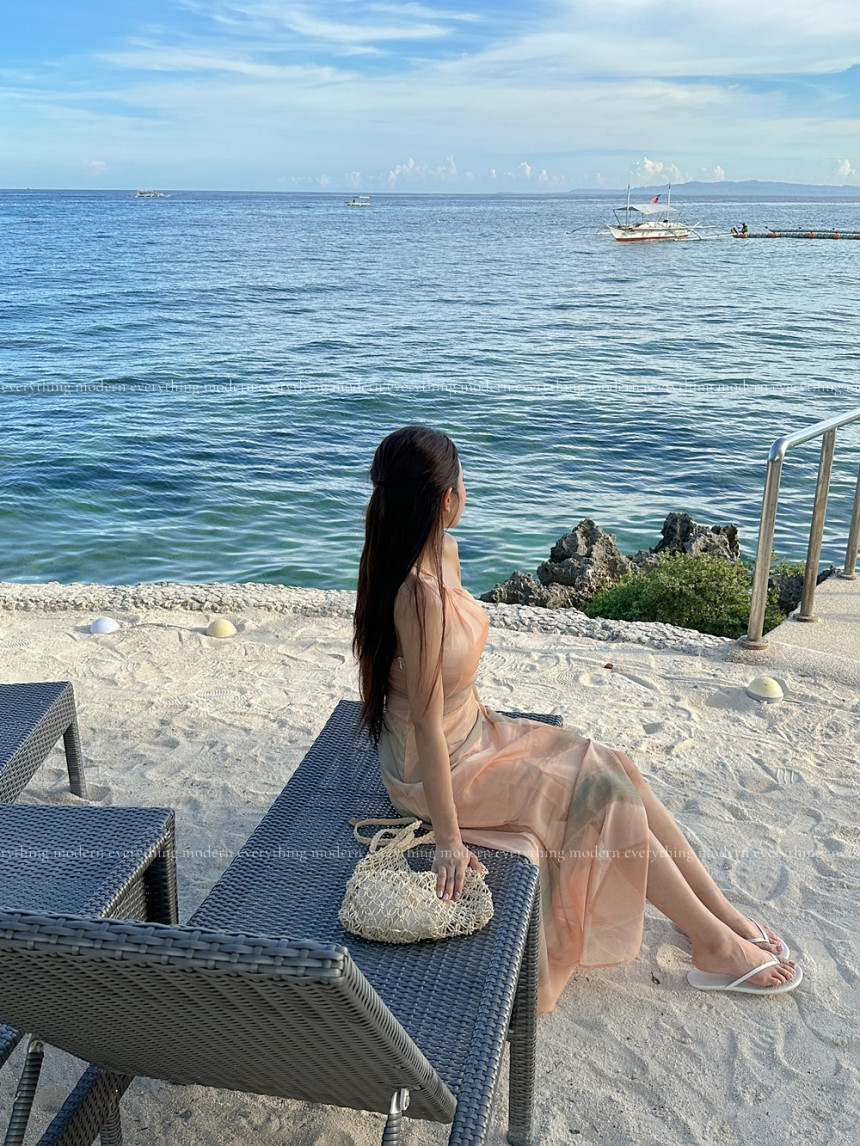 ✨휴양지룩✨M-L 샤인 휴양지 비치 롱 원피스 상세 이미지 27