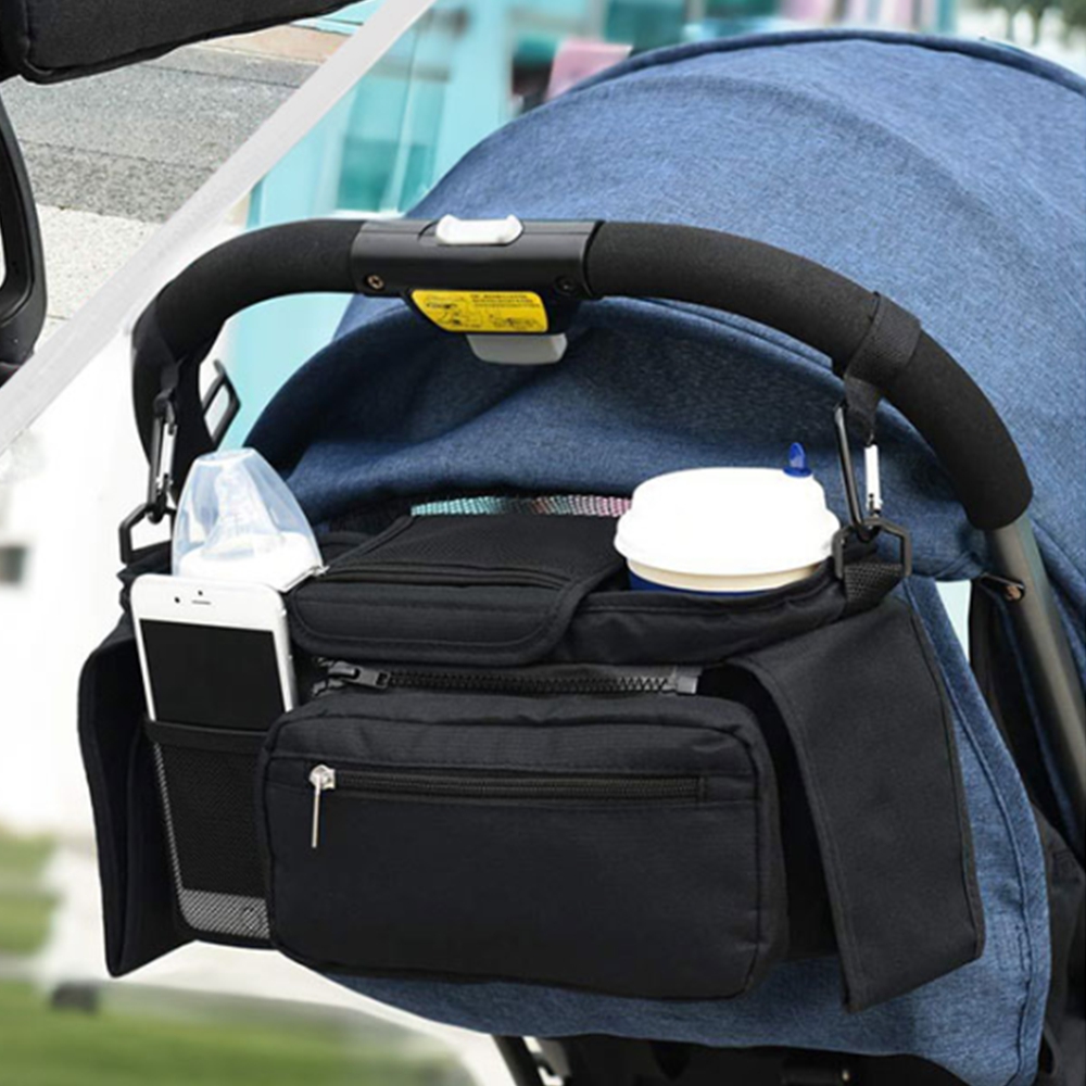 유모차 포켓가방 유모차걸이 파우치 핸드폰 기저귀 젖병주머니