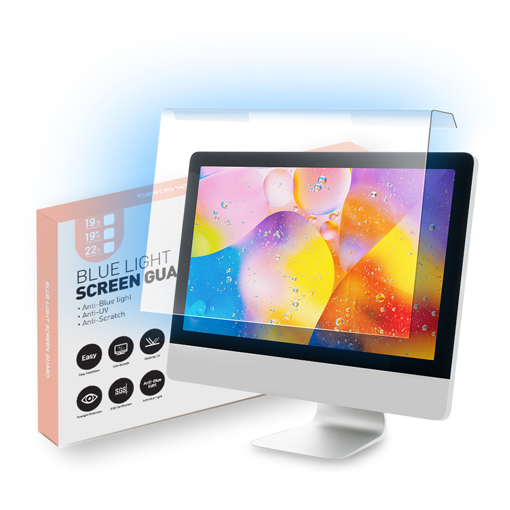 힐링쉴드 모니터 블루라이트필터 블루라이트차단 거치식 보호 필름 48.3cm - 상품 이미지