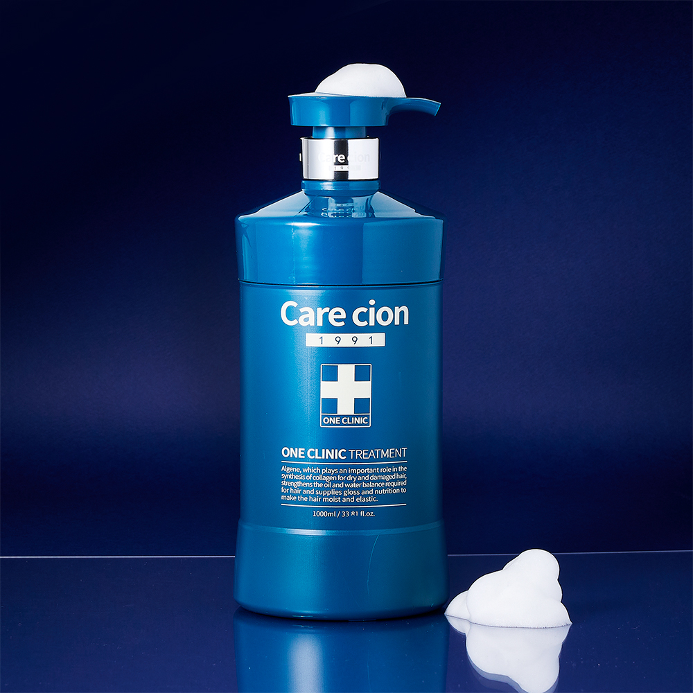 케어시온 원크리닉 트리트먼트 대용량 1000ml 홈 케어 손상모 탈색모 미용실트리트먼트 : 야마조 미용가위
