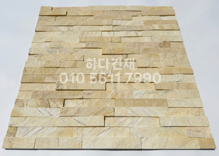 마블금강석 500x100x20T 샌드옐로우 / 하다건재 천연석