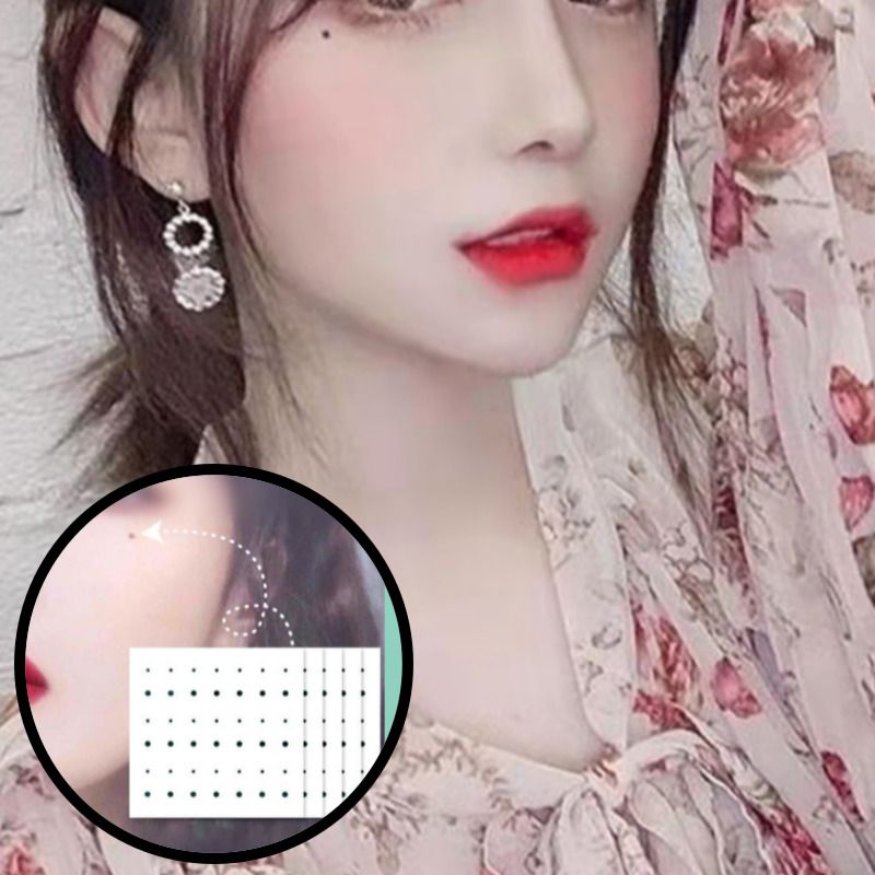 미인 점 포인트 타투 스티커 인스턴트 헤나 도안 대형 컬러 문신 판박이 : 느낌상점
