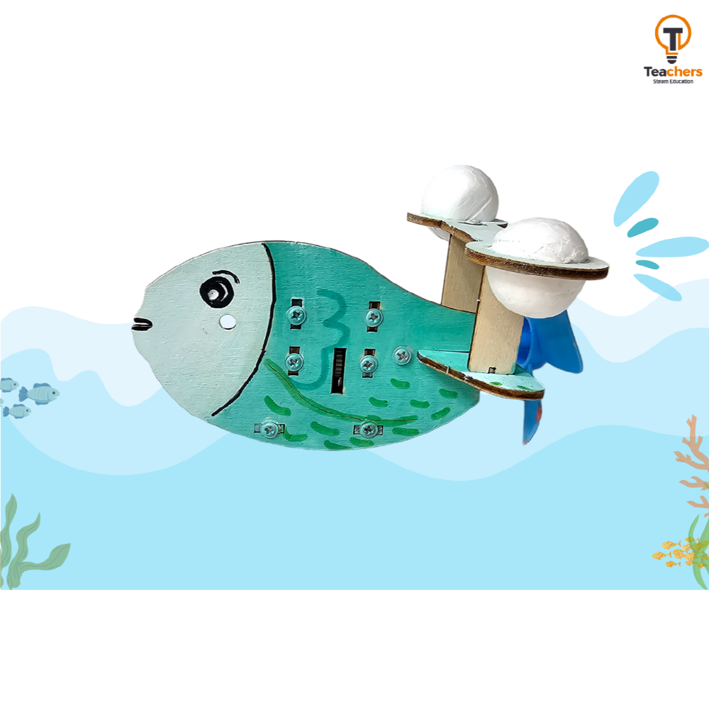 티처스 교과연계 과학키트 STEAM 부력으로 헤엄치는 태엽 물고기 (R-53)
