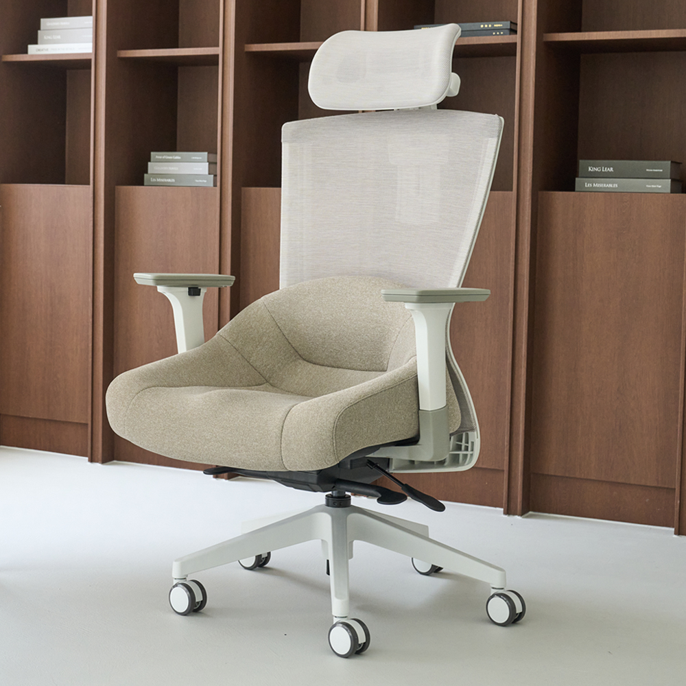 피치트렌디 힙체어 허리 편한 사무실 사무용 의자 푹신한 학생 컴퓨터 책상 의자