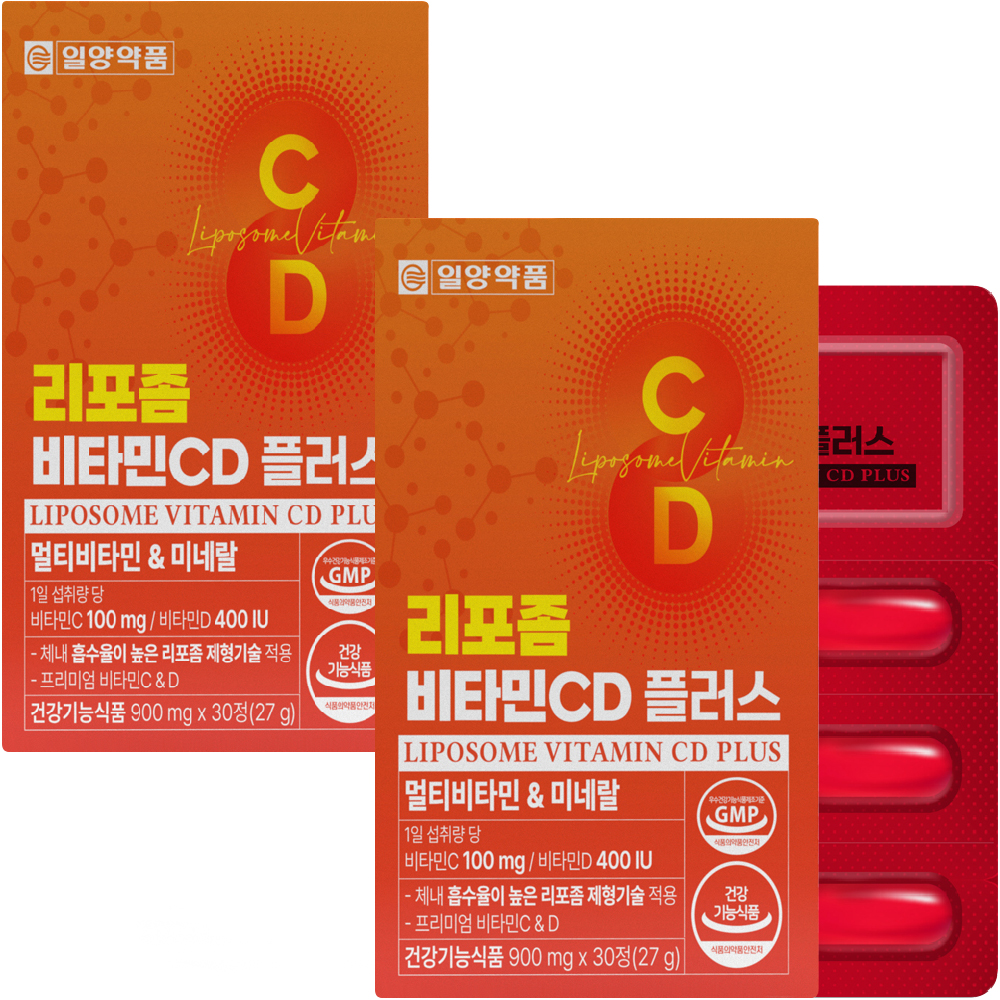 일양약품 리포좀 비타민 C D 플러스 멀티비타민 & 미네랄 영양제 30정 - 상세 이미지 3